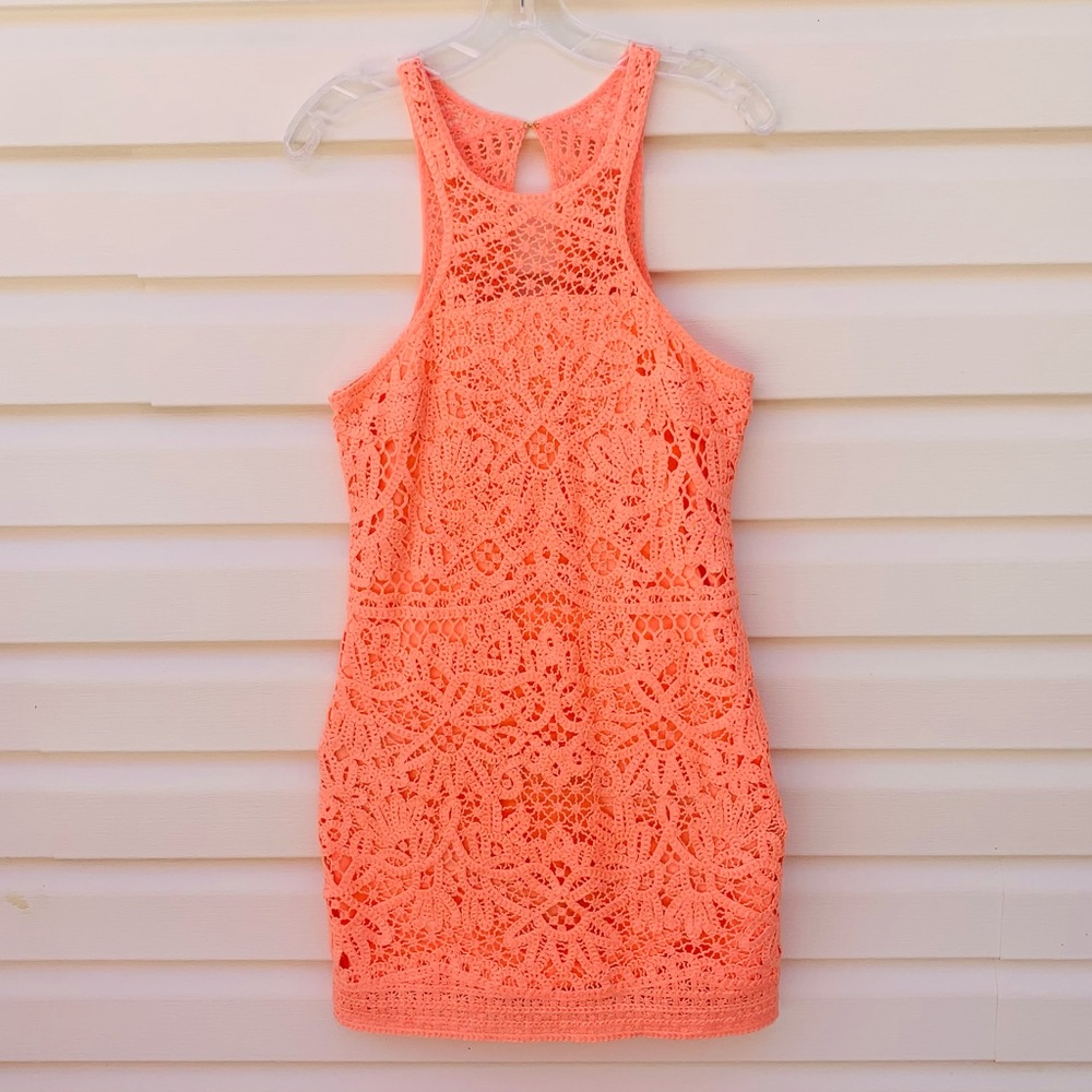 Lily Pulitzer orange crochet dress